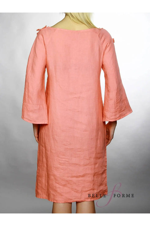 laFABBRICAdelLINO Boat dress with petals